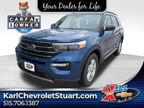 ATLAS BLUE METALLIC 2020 Ford Explorer XLT