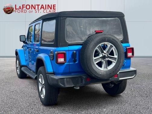 Hydro Blue Pearl 2022 Jeep Wrangler Unlimited Sahara
