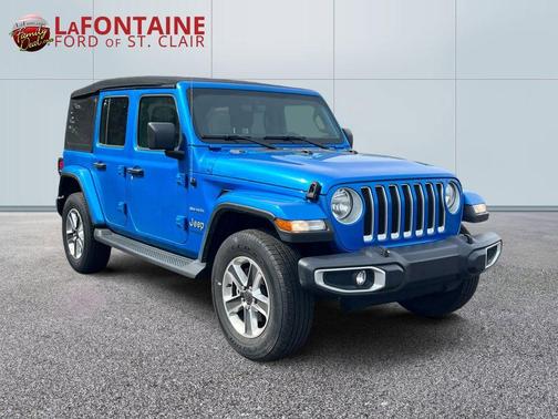Hydro Blue Pearl 2022 Jeep Wrangler Unlimited Sahara