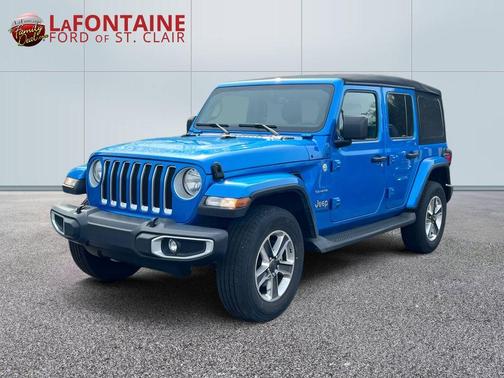 Hydro Blue Pearl 2022 Jeep Wrangler Unlimited Sahara