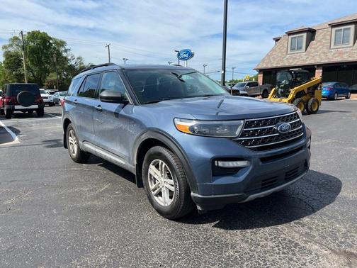 Infinite Blue Metallic Tinted Clearcoat 2021 Ford Explorer XLT