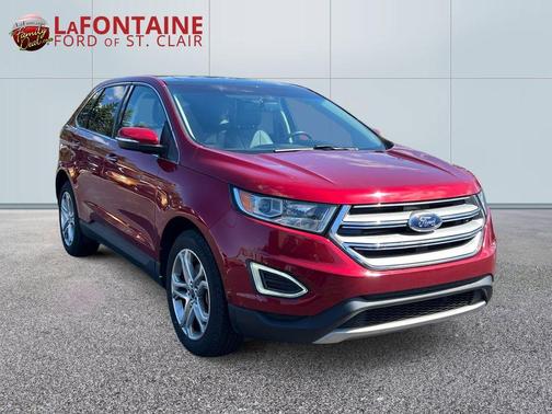Ruby Red Metallic 2017 Ford Edge Titanium