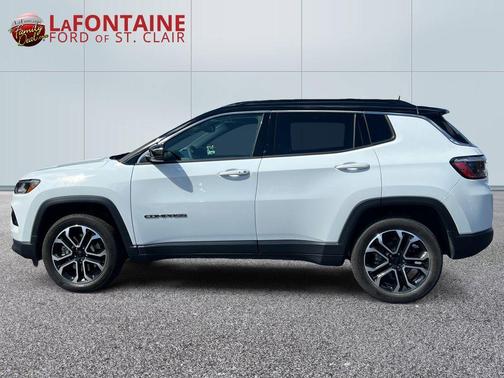 Bright White Clearcoat 2023 Jeep Compass Limited