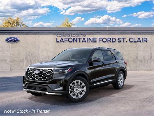 Black 2027 Ford Explorer Platinum