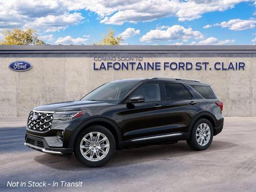 Black 2027 Ford Explorer Platinum