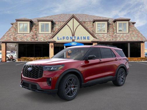 Red Metallic 2026 Ford Explorer ST-Line