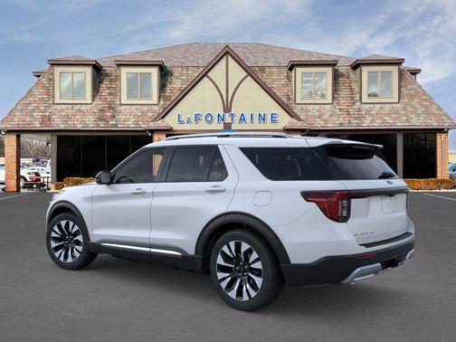 White 2026 Ford Explorer Platinum
