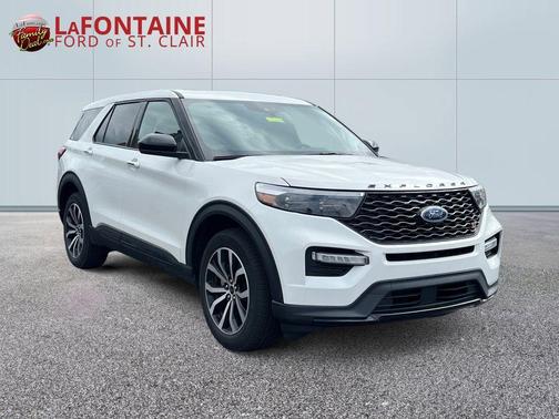 White Metallic 2022 Ford Explorer ST