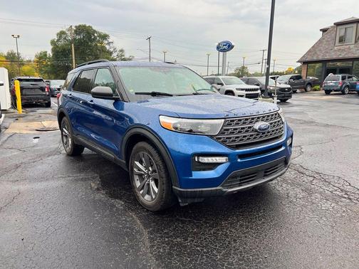 Blue Metallic 2021 Ford Explorer XLT