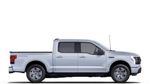 White Metallic 2025 Ford F-150 Lightning Flash