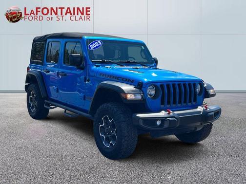 Hydro Blue Pearl 2023 Jeep Wrangler Rubicon