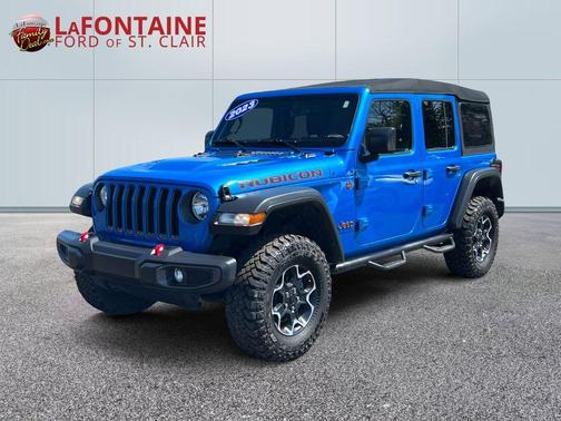 Hydro Blue Pearl 2023 Jeep Wrangler Rubicon