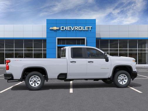 Summit White 2026 Chevrolet Silverado 2500 Double Cab, Long Bed, WT, 4WD