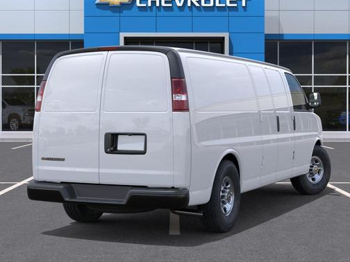 Summit White 2026 Chevrolet Express 3500 3500 Extended Wheelbase, WT, RWD