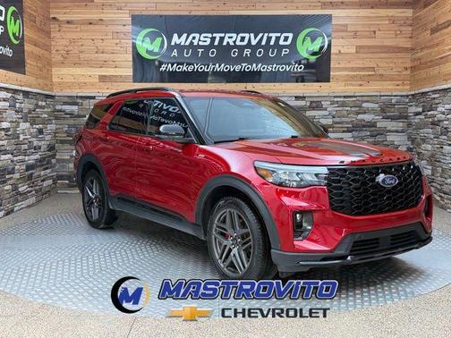 Rapid Red Metallic Tinted Clearcoat 2025 Ford Explorer ST-Line