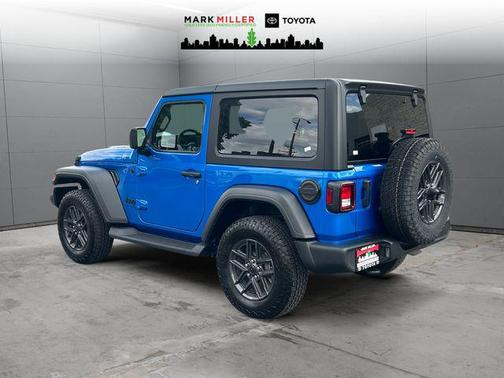 Hydro Blue Pearl Coat 2024 Jeep Wrangler Sport S