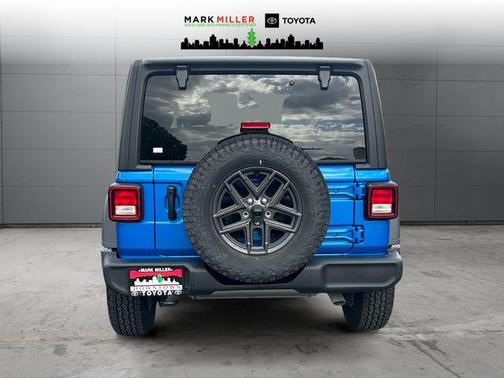 Hydro Blue Pearl Coat 2024 Jeep Wrangler Sport S