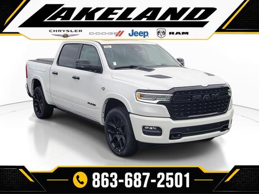 Ivory White Tri-Coat Pearlcoat 2026 RAM 1500 Limited
