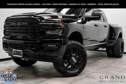 Diamond Black Crystal Pearlcoat 2026 RAM 3500 Laramie Mega Cab 4x4 6'4' Box