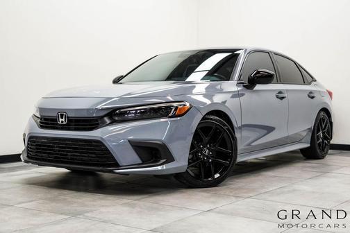 Gray 2022 Honda Civic Sport