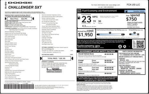 2016 Dodge Challenger SXT