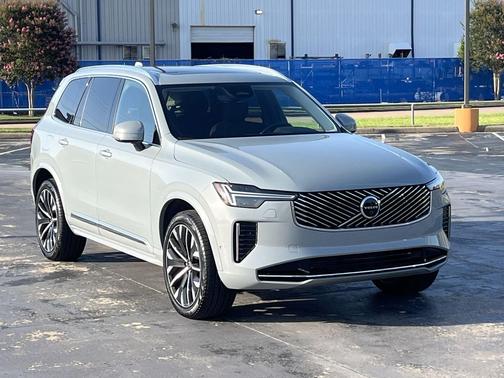 Gray 2026 Volvo XC90 Plus, B6 AWD Gas (mild hybrid), Gasoline, Bright, 7 Seats