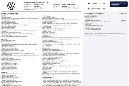 2024 Volkswagen Jetta 1.5T S