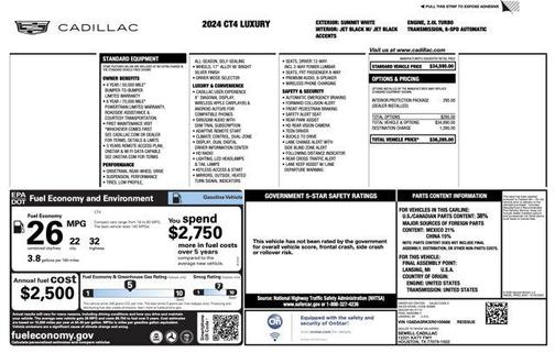 2024 Cadillac CT4 Luxury