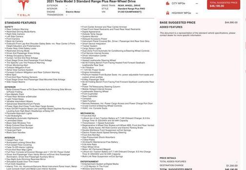 2021 Tesla Model 3 Standard Range Plus