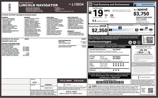 2023 Lincoln Navigator Standard