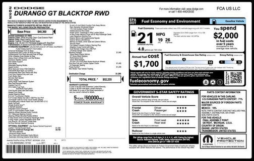 2022 Dodge Durango GT Plus