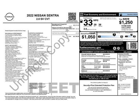 2022 Nissan Sentra SV