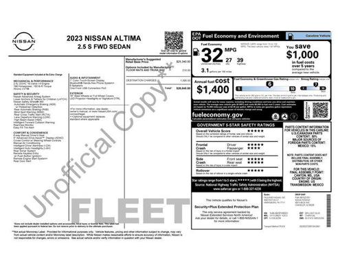 2023 Nissan Altima S FWD