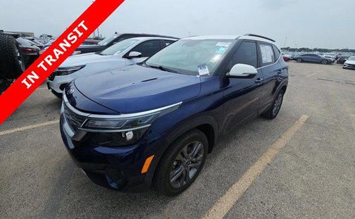 Dark Ocean Blue/White Roof 2021 Kia Seltos S