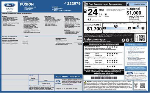2020 Ford Fusion S