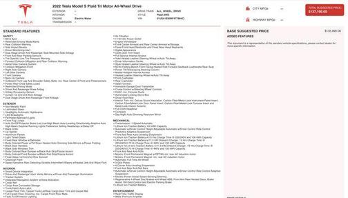 2022 Tesla Model S Plaid