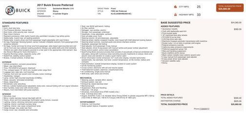 2017 Buick Encore Preferred