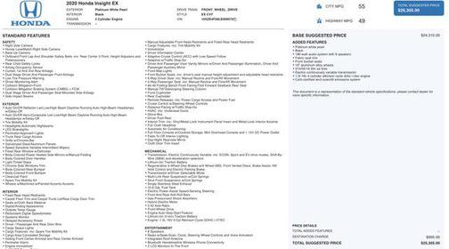 2020 Honda Insight EX