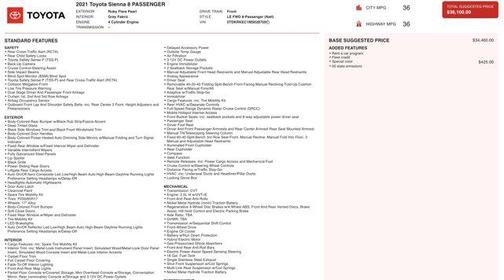 2021 Toyota Sienna LE