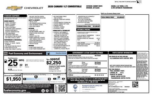 2020 Chevrolet Camaro 1LT