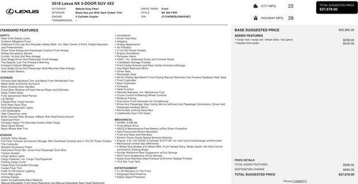 2018 Lexus NX 300 Base