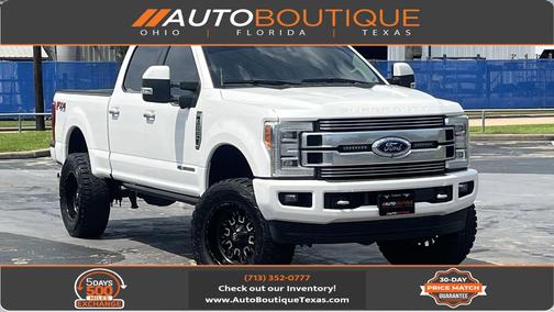 White Platinum Metallic Tri-Coat 2019 Ford F-250 Limited