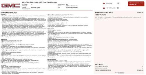 2019 GMC Sierra 1500 Elevation