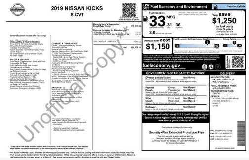 2019 Nissan Kicks S