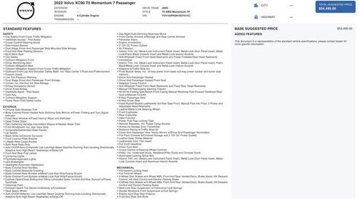 Onyx Black Metallic 2022 Volvo XC90 T5 Momentum