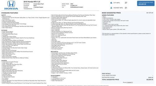 2018 Honda HR-V LX