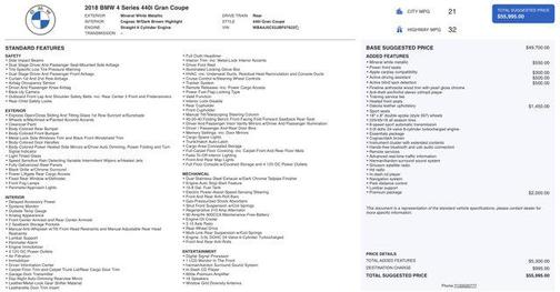 2018 BMW 440 Gran Coupe i