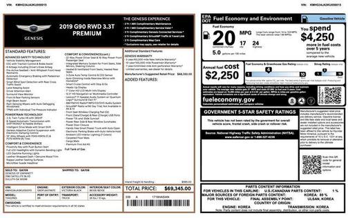 2019 Genesis G90 Premium