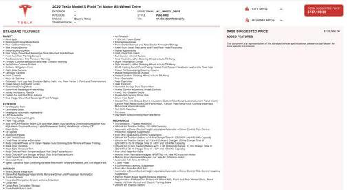 2022 Tesla Model S Plaid