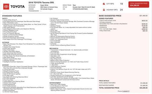 2018 Toyota Tacoma SR5